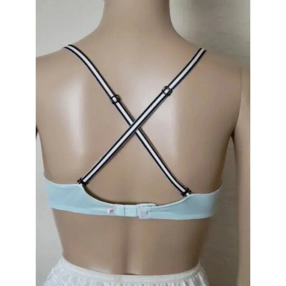 Pink Victoria's Secret wear everywhere demi underlined green Bra 34C - Picture 4 of 8